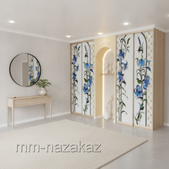 Изысканные витражные двери-купе 